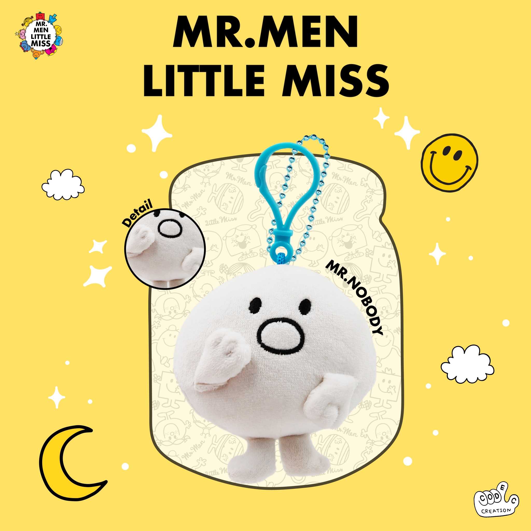 พวงกุญแจ Mr.Nobody (Mr.men and Little miss)