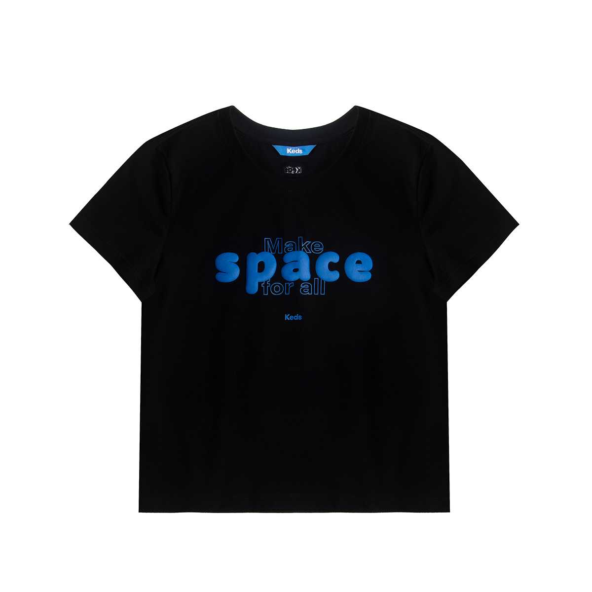 เสื้อยืด Slim Fit รุ่น MAKE SPACE FOR ALL SLIM FIT T-SHIRT สีดำ F24APT02019