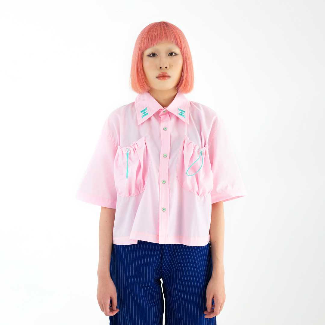 Pocket Bliss Shirt in Blush pink