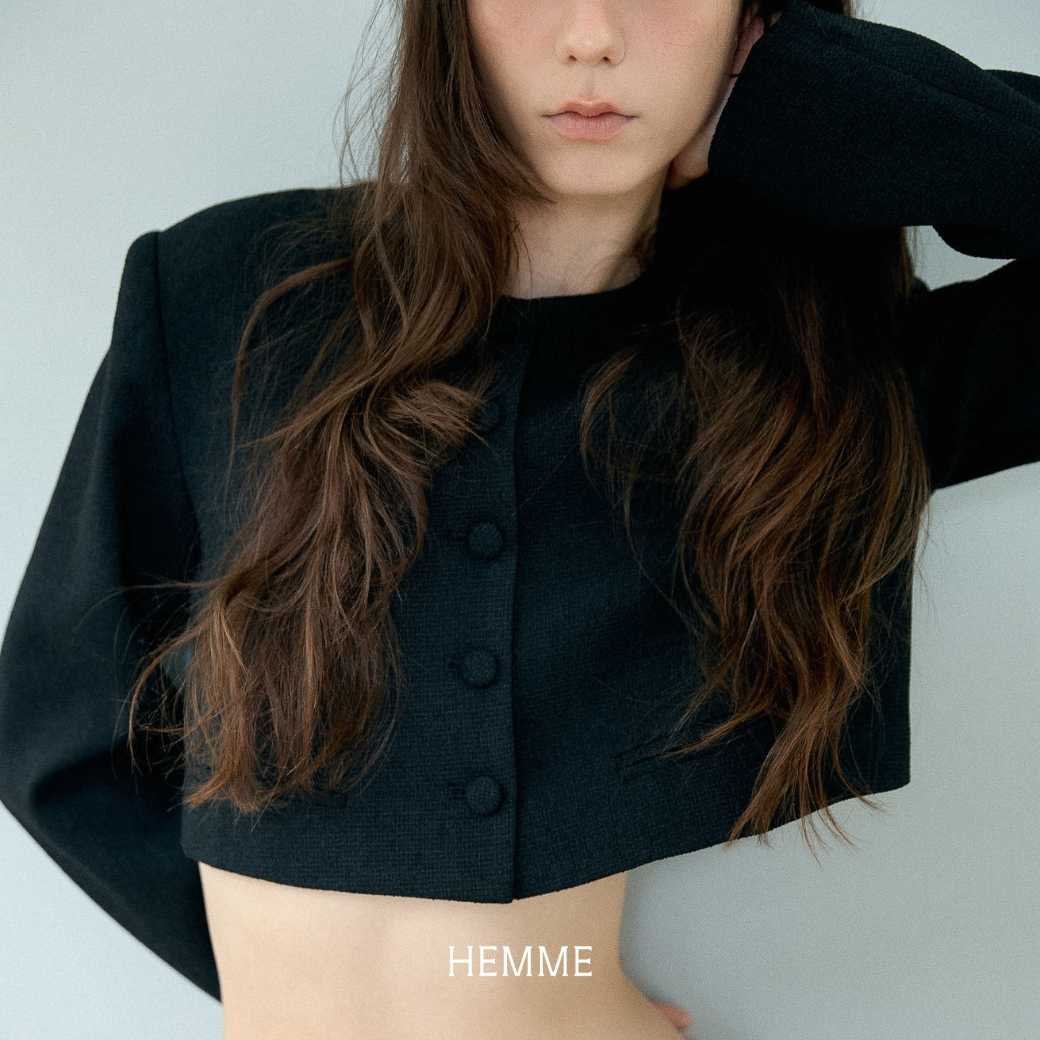 Classic Crop Jacket (black)