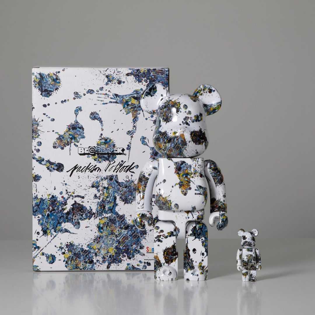 Be@rbrick Jackson pollock splash 100%+400%