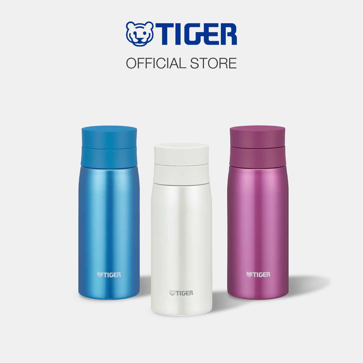 TIGER กระบอกน้ำสุญญากาศสแตนเลสฝาเกลียว ขนาด 350 มล. (รุ่น MCY-A035)