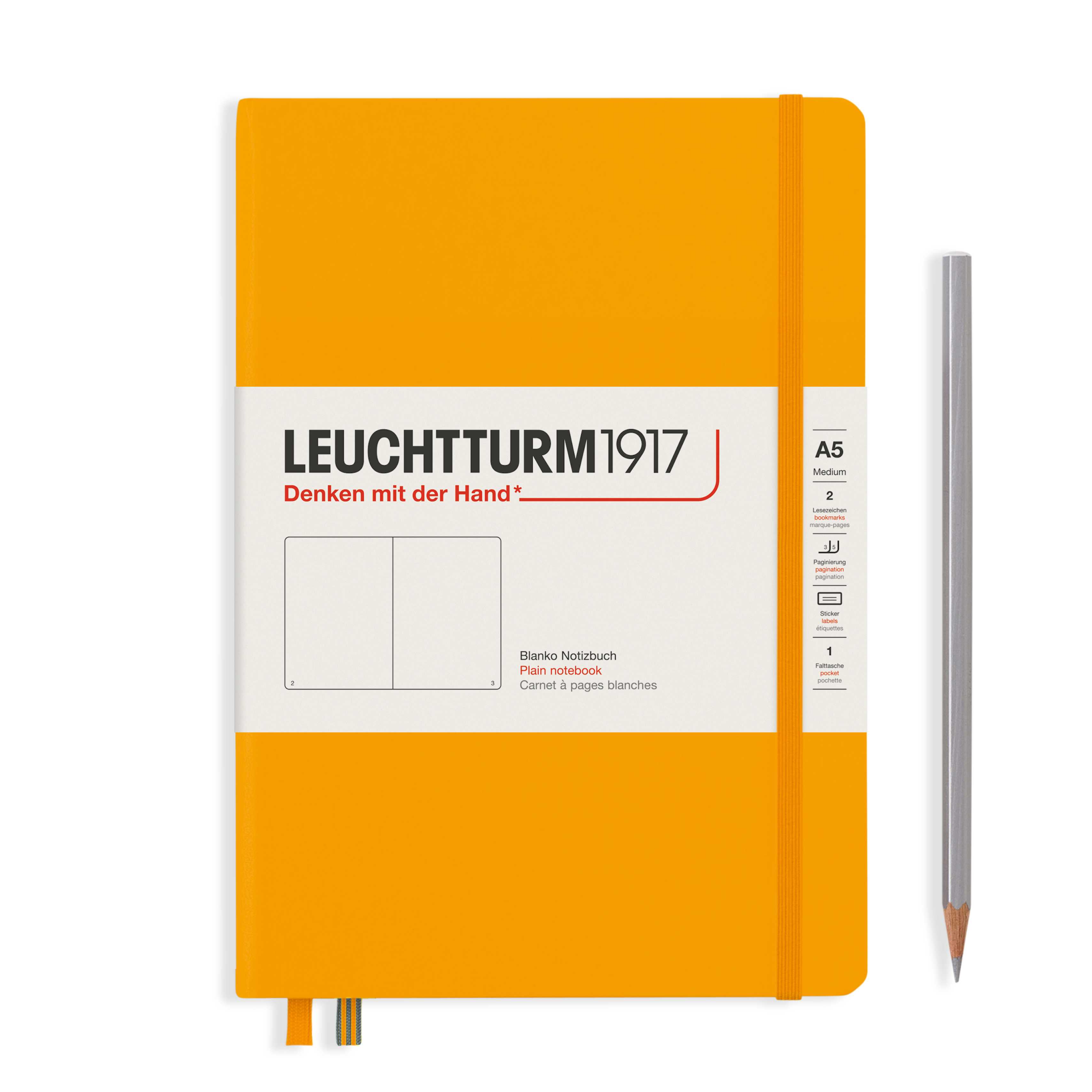 Leuchtturm1917 Rising Colors Hardcover Notebooks Rising Sun สมุดโน๊ต Leuchtturm1917 ปกแข็ง สีส้ม