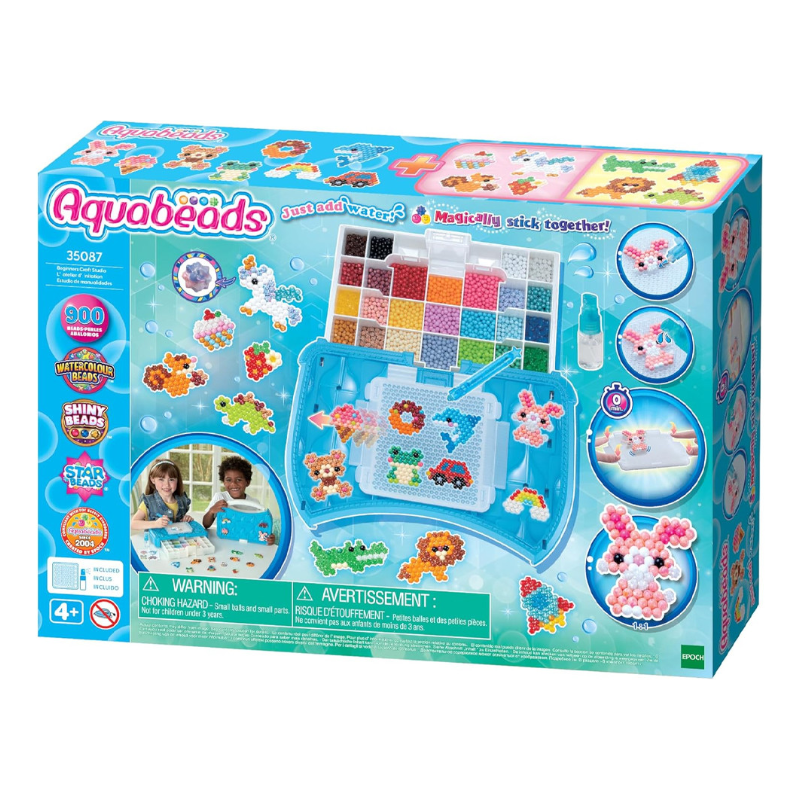 ลูกปัดสเปรย์น้ำ อควาบีท บีกินเนอร์ คราฟต์สตูดิโอ /  Aquabeads Beginners Craft Studio (ชุดพร้อมเล่น)