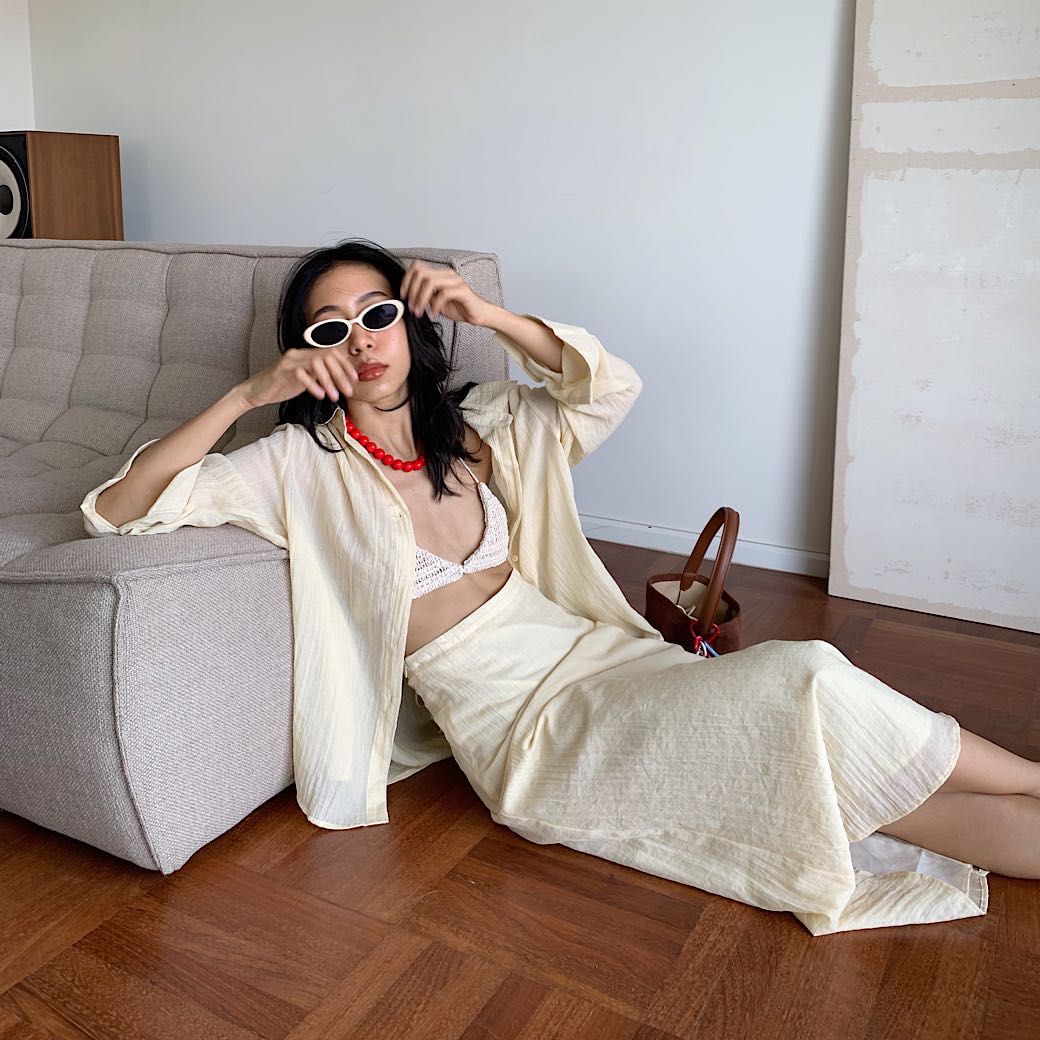 Moonlit skirt set