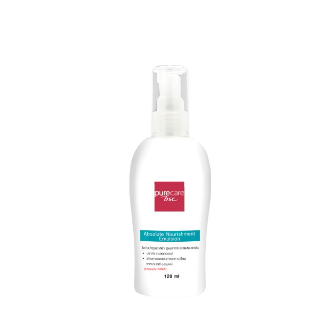 BSC Pure Care (บีเอสซี เพียวแคร์) ABSOLUTE NOURISHMENT EMULSION 120ml.(BCMNOBF1P8)