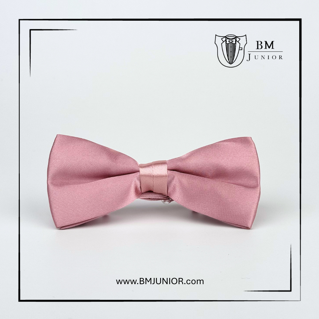 หูกระต่ายสำเร็จรูป สีชมพูปูน | Pink Blush Bowtie