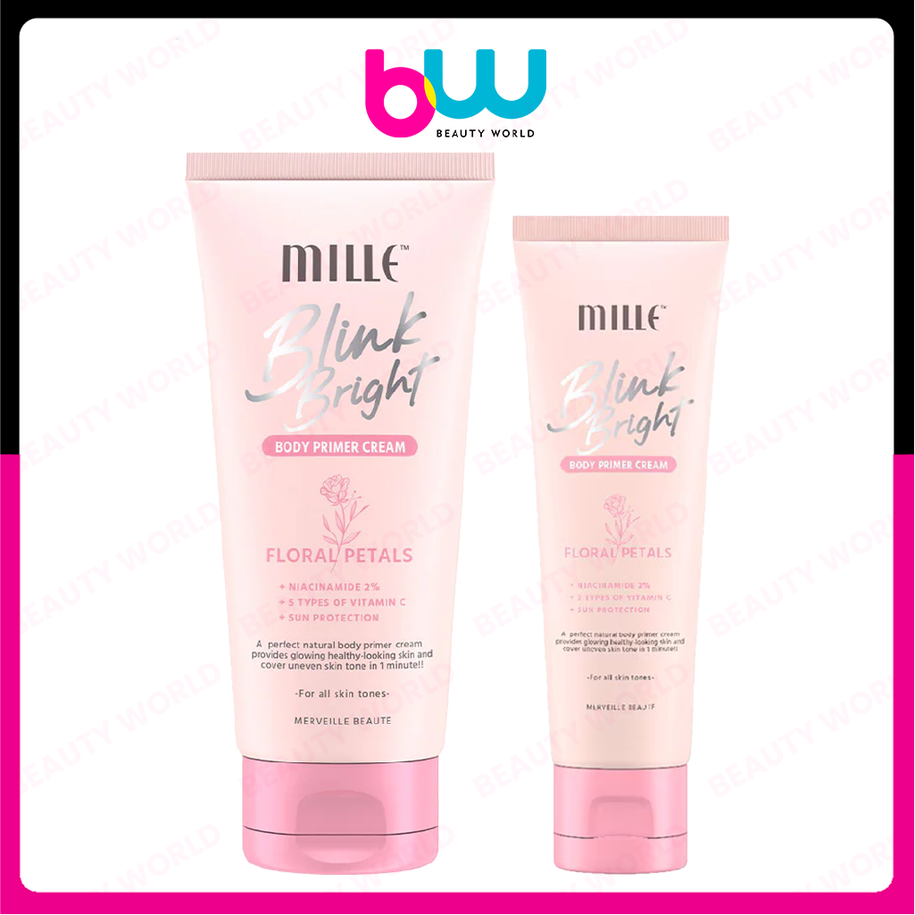 Mille Blink Bright Body Primer Cream มิลเล่ บลิ๊งค์ ไบรท์ บอดี้ ไพรเมอร์ ครีม ฟลอรัล พัท 150/30 กรัม