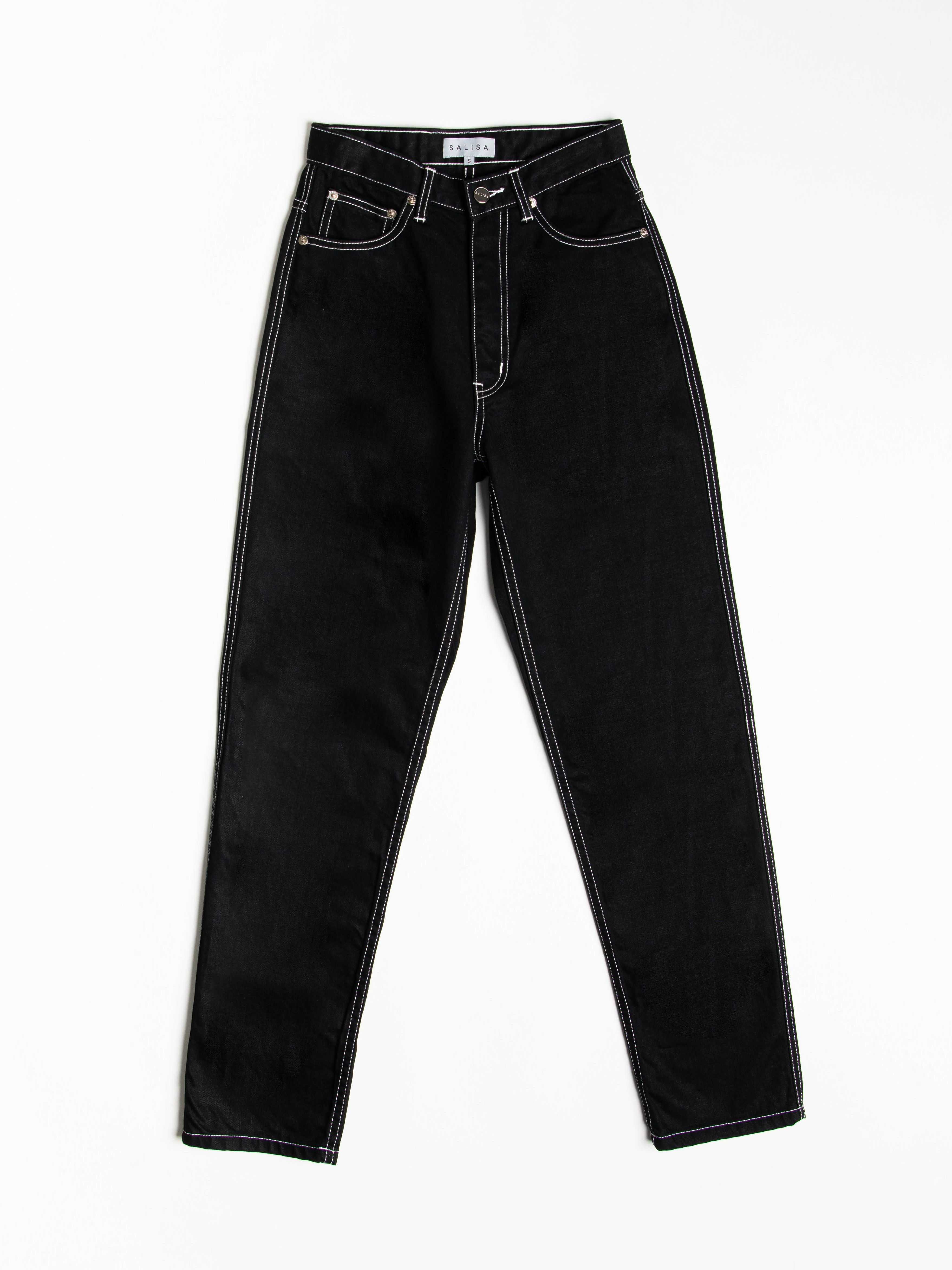JEANS Straight Black