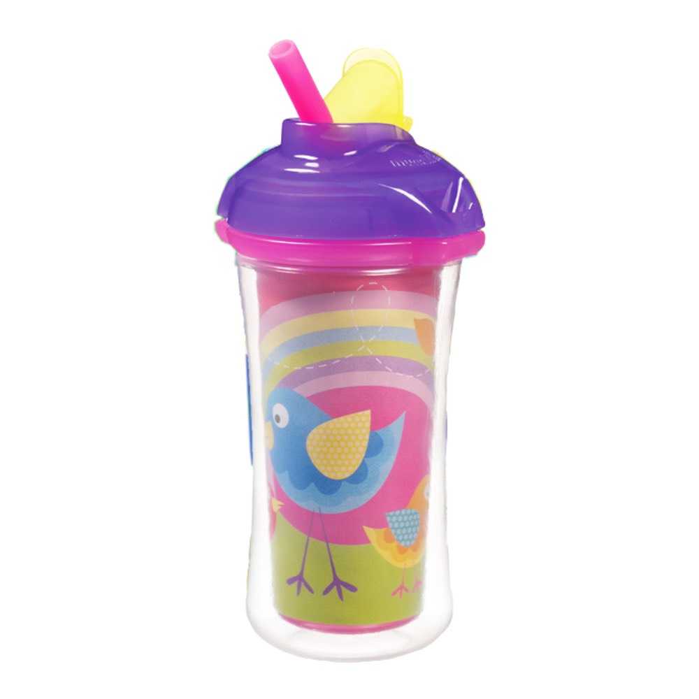 #แก้วหัดดื่ม Munckin : MNK15408# 9oz. Click Lock Insulated Straw Cup-1pk