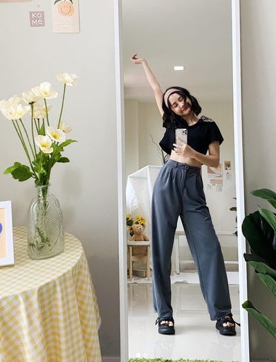 kome.girls กางเกงสแล็ค รุ่น Jane Pant
