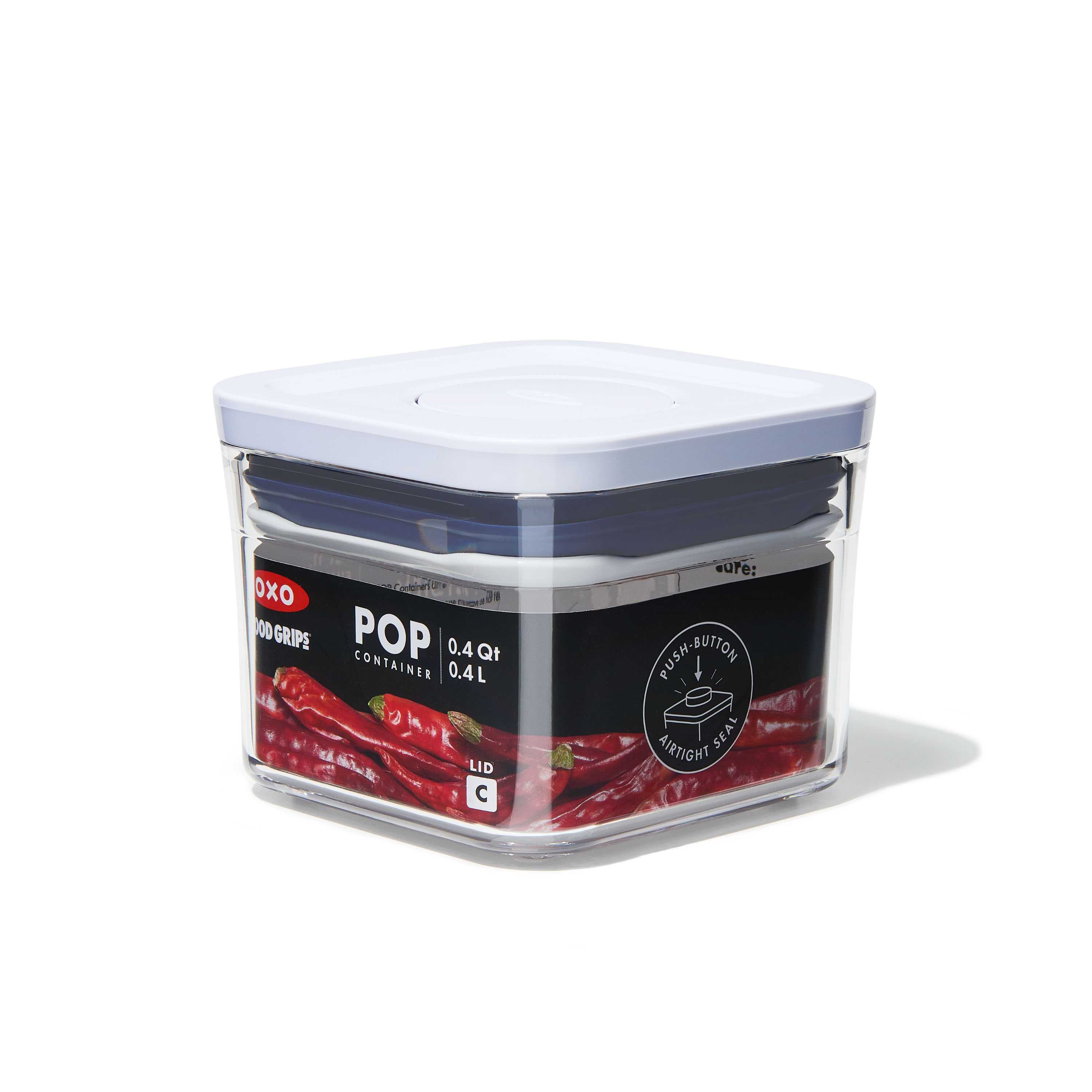 กล่องถนอมอาหาร สี่เหลี่ยมจัตุรัส ขนาดเล็ก 0.4 ลิตร l OXO POP Container Small Square Mini 0.4 L