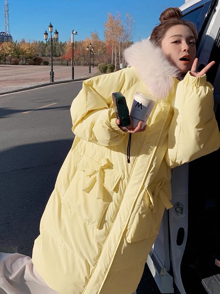 Sale 9:9 j023 long puffer yellow