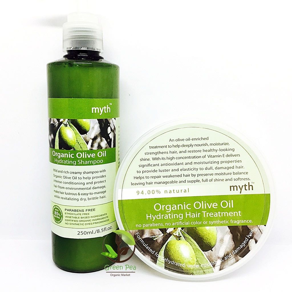 bynature เซทแชมพูและครีมหมักผมสมุนไพรน้ำมันมะกอก 250 ml.  Olive oil