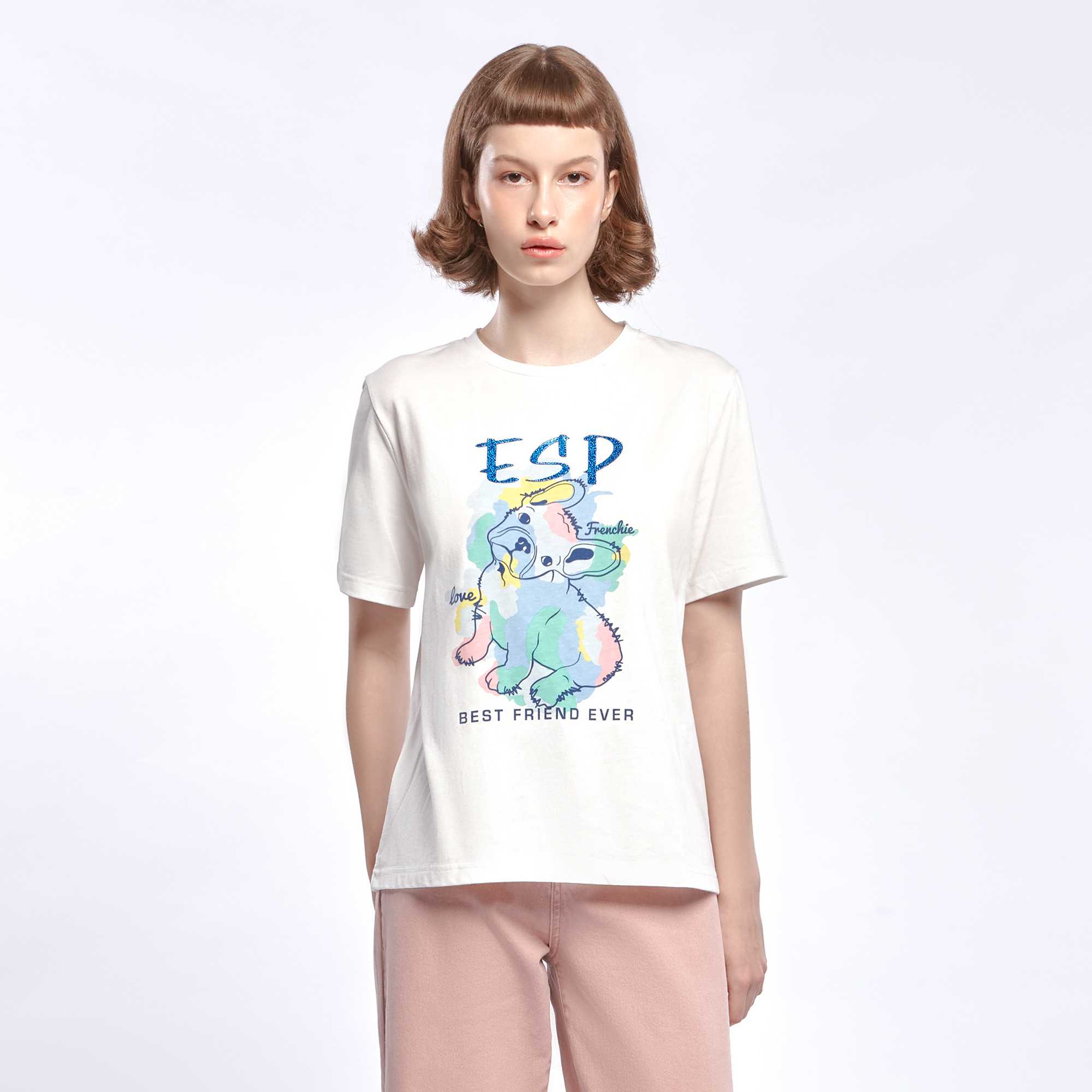 เสื้อทีเชิ้ตลายเฟรนช์ชี่ | 06136
