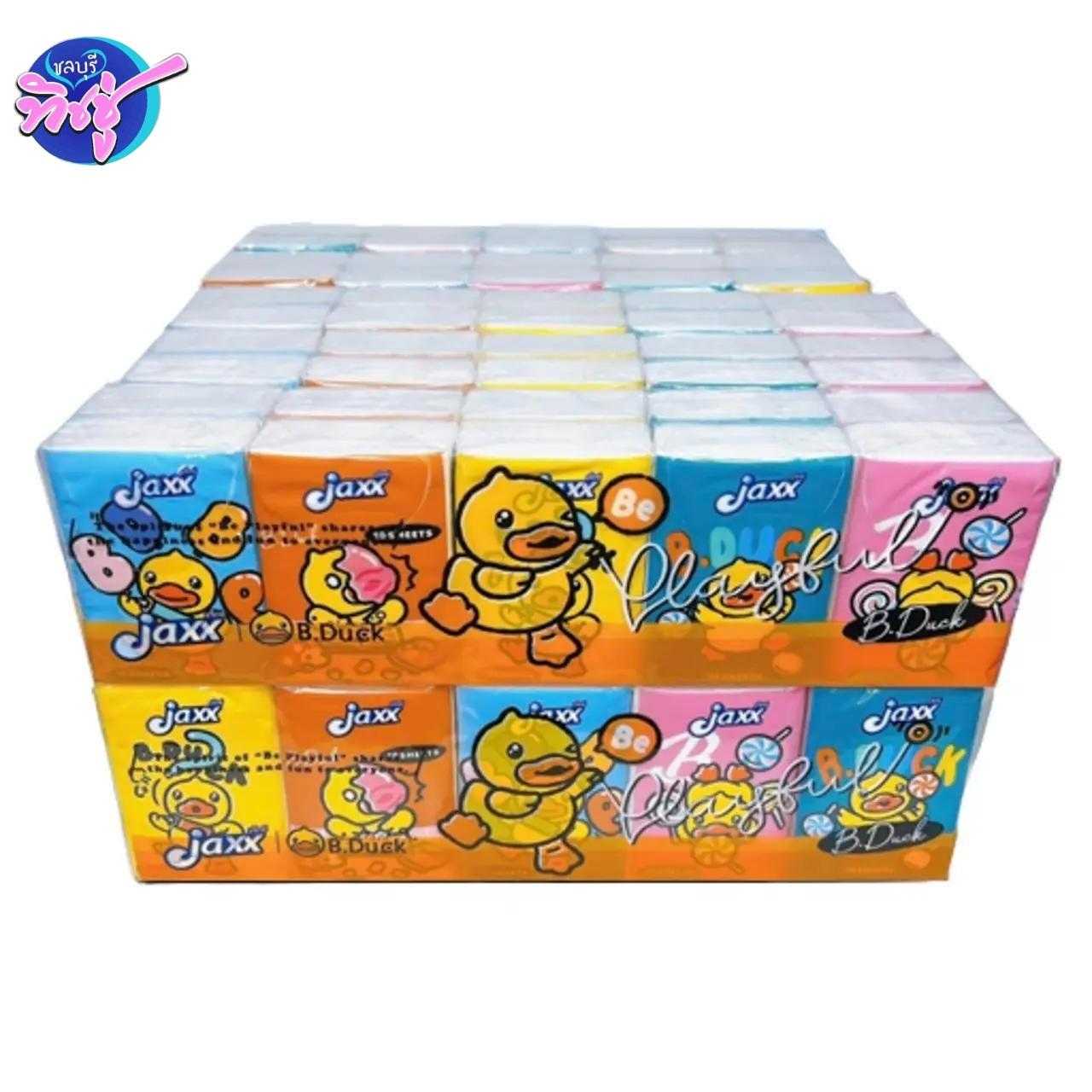 กระดาษเช็ดหน้า Jaxx MINI 10 แผ่น  แพ็ค
