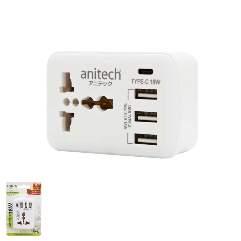 อะแดปเตอร์ Travel 3USB/1Type-c