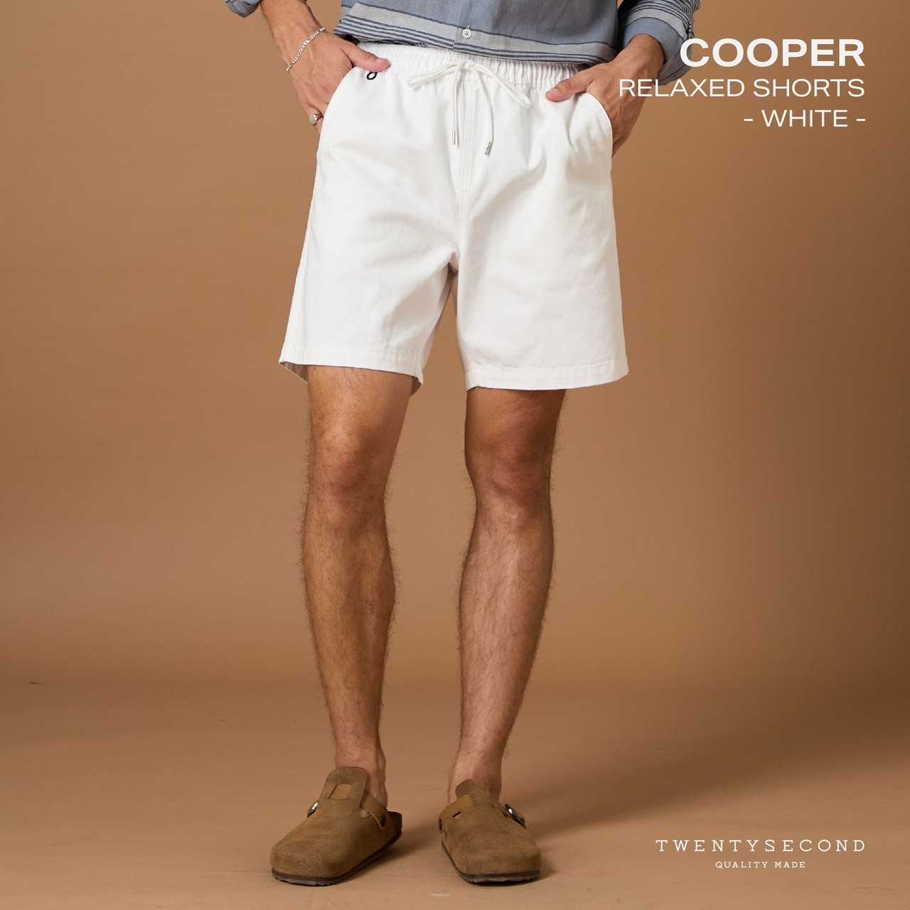 COOPER RELAXED SHORTS - WHITE