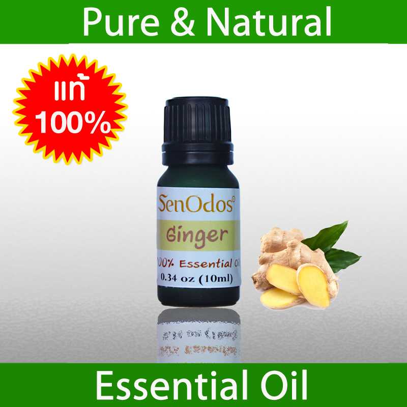 น้ำมันหอมระเหยแท้ 100%  กลิ่นขิง Ginger 100% Pure Essential Oil 10 ml.