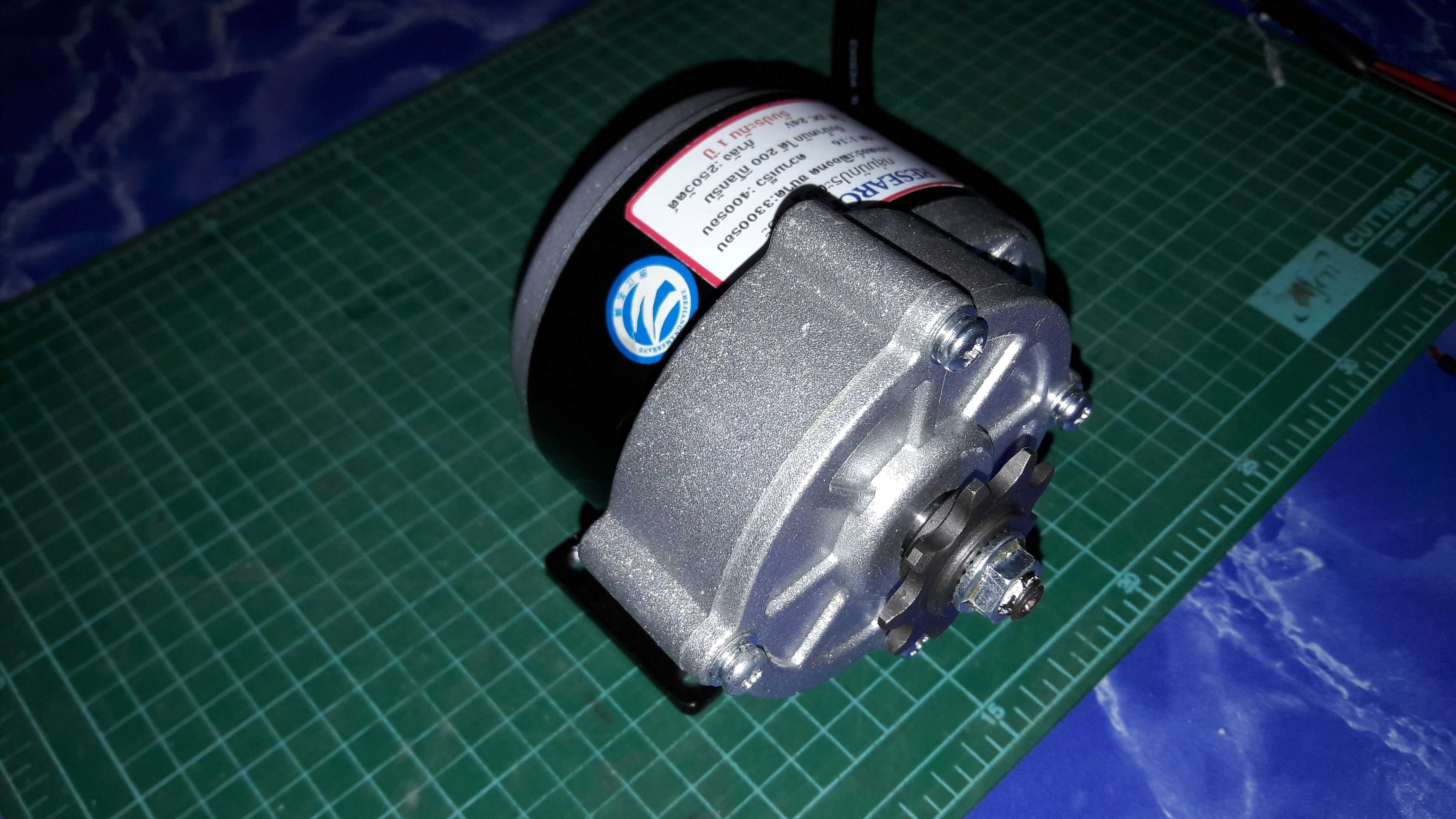 2.4K#G1-2415-0021# 250W 24VDC S410 400รอบ มอเตอร์เกียร์ (ทำรถ วิทยุบังคับ รีโมท)