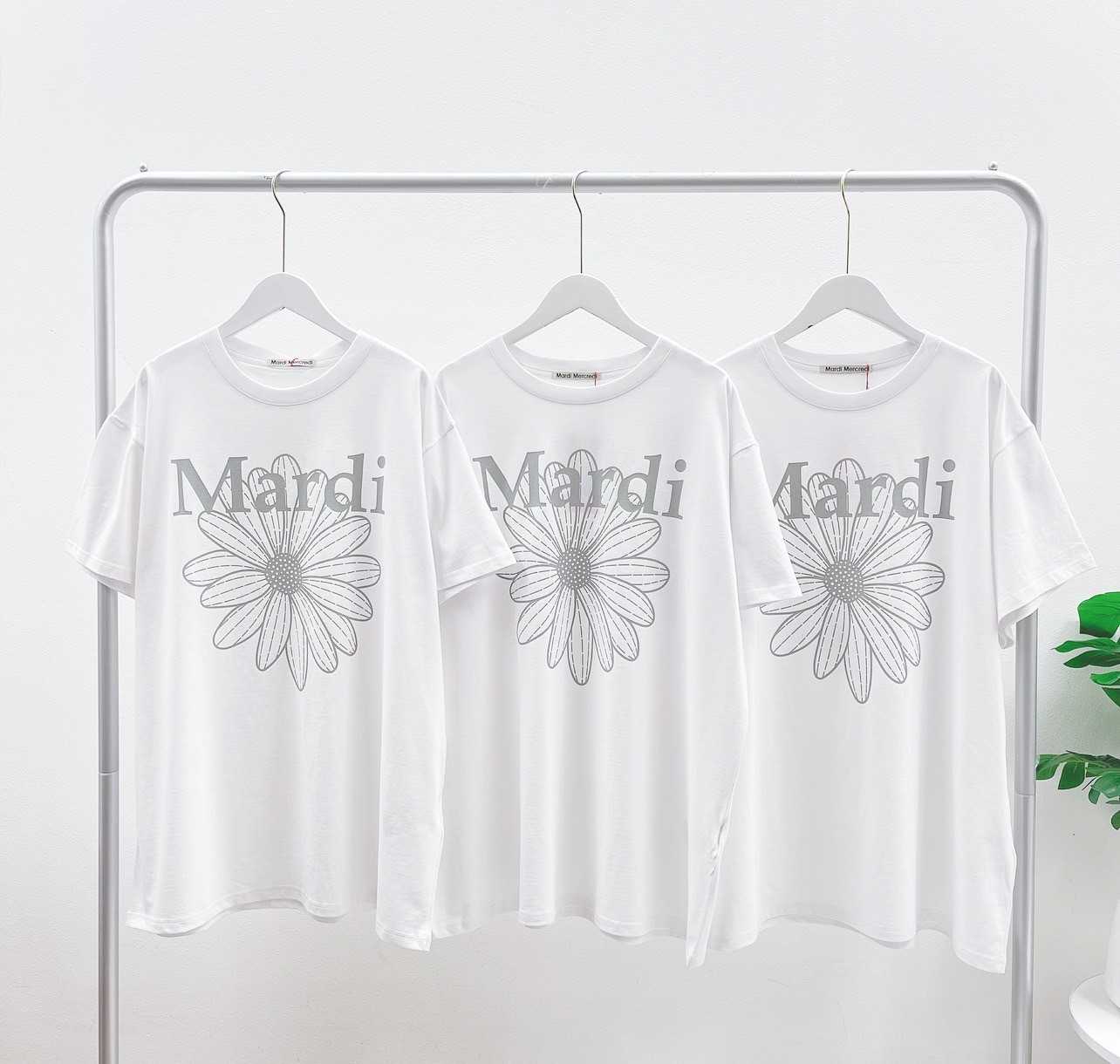 Mardi Flower T-Shirt (Unisex) Lightgrey