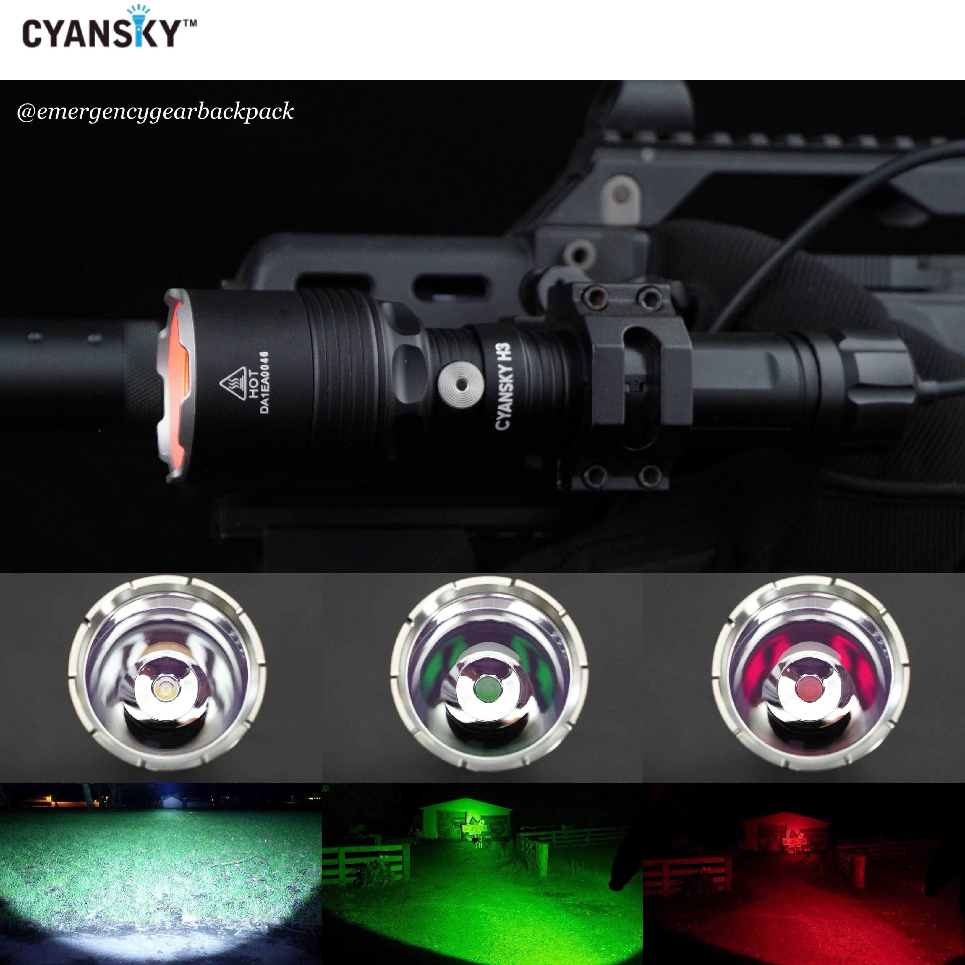 Cyansky H3V2 Multi-color Searchlight 1600 Lumens 575M