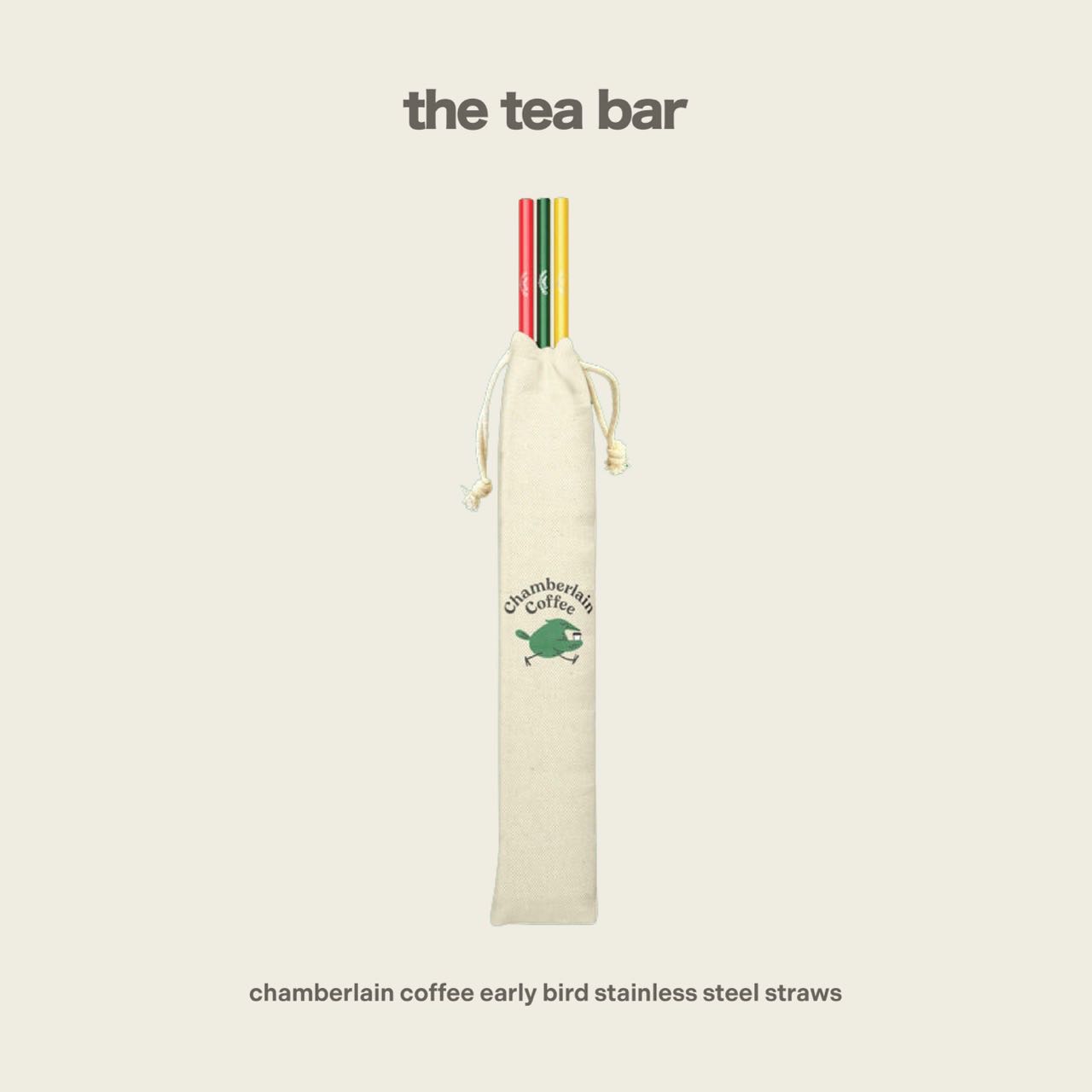 CHAMBERLAIN COFFEE early bird stainless steel straws