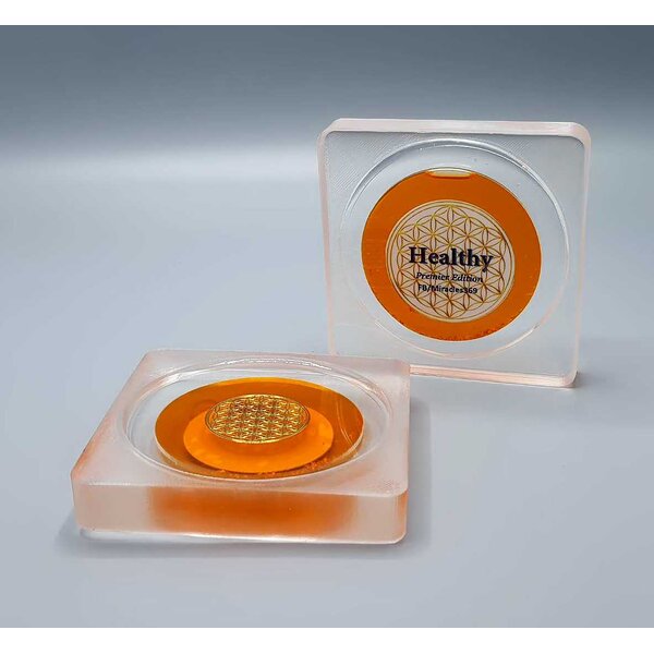 จานรองแก้วพลังงาน ส้ม 🟠🟠 Healthy