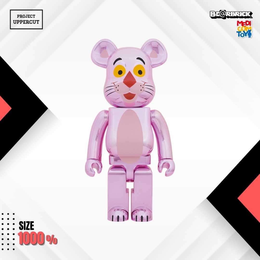 BE@RBRICK 1000% PINK PANTHER - Chrome Ver. [New]