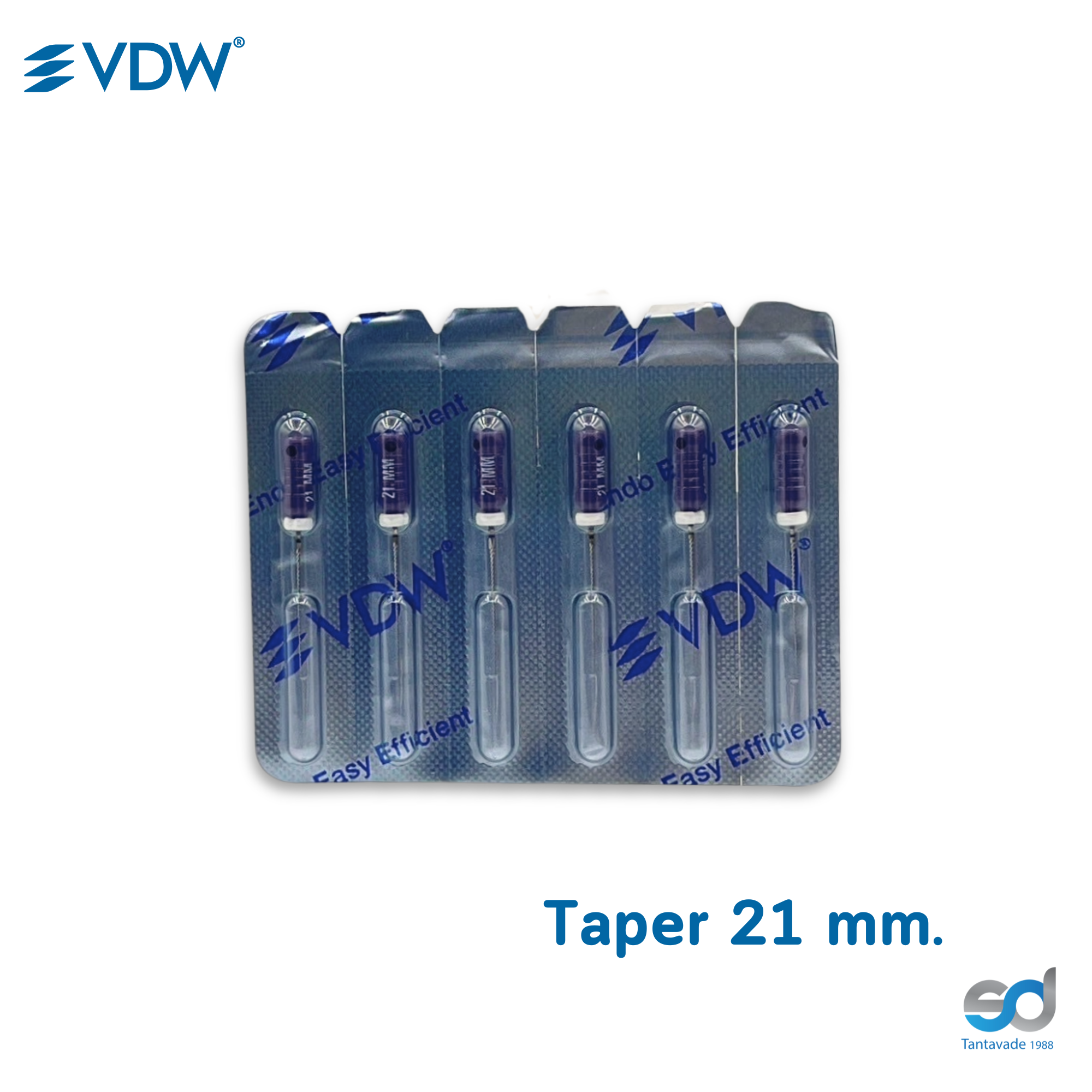 VDW C-PILOT Files 21mm. STERILE #10 (6pcs.)