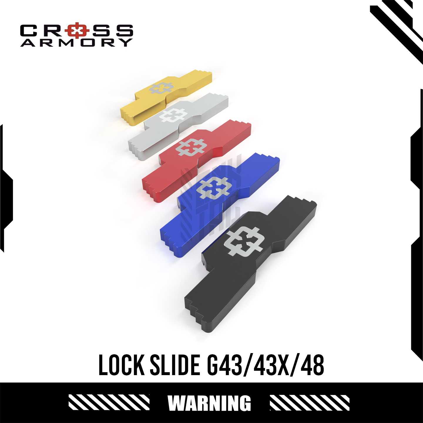 Slide Lock for Glock G43/43x/48 by Cross Armory
