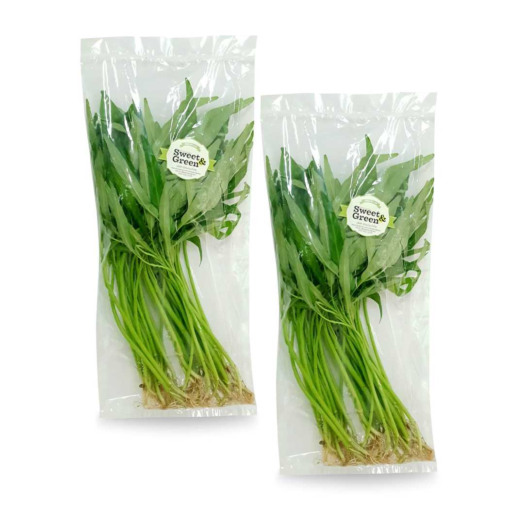 Promotion ผักบุ้งจีน 2 แพ็ค 50.-  (Morning glory Buy 2 discount )