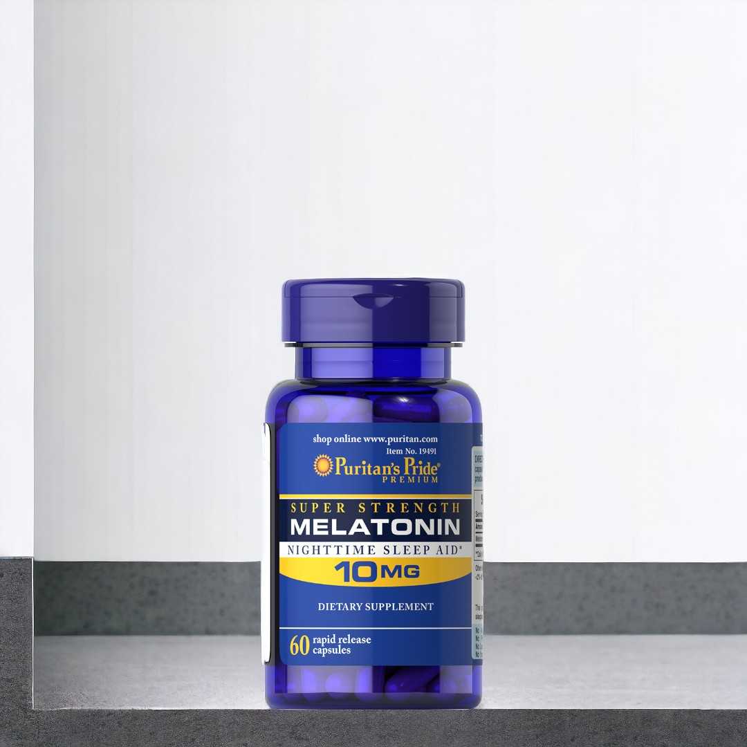 Puritan's Pride Super Strength Melatoni 10mg 60 เม็ด
