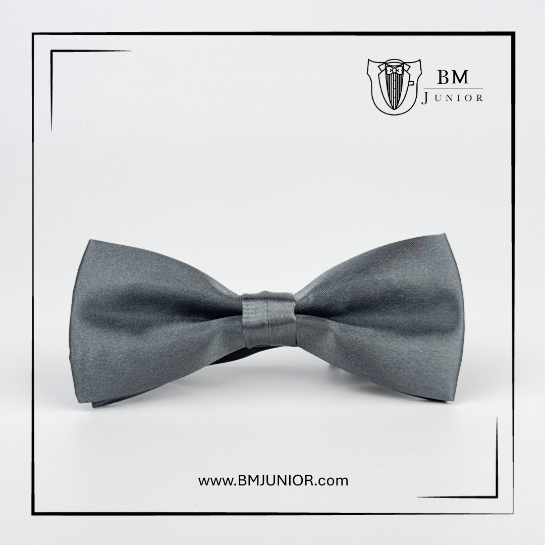 หูกระต่ายสำเร็จรูป สีเทาเข้ม | Dark Grey Bowtie