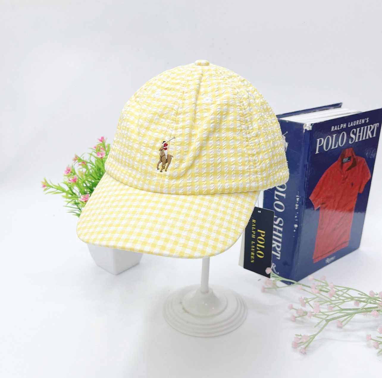 Ralph Lauren Gingham hat (Yellow)