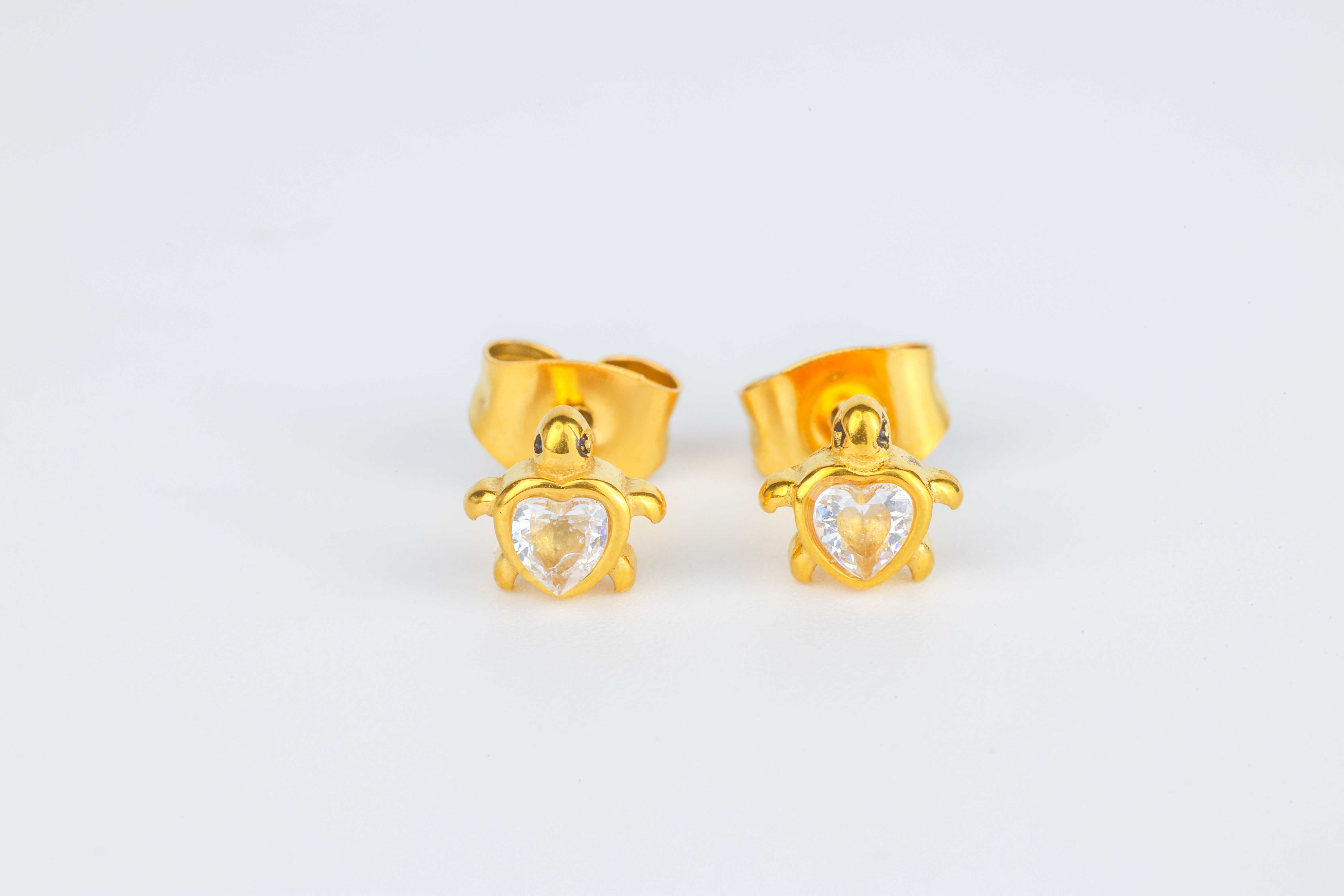 NEW ต่างหูรุ่น เต่าน้อย FO-059