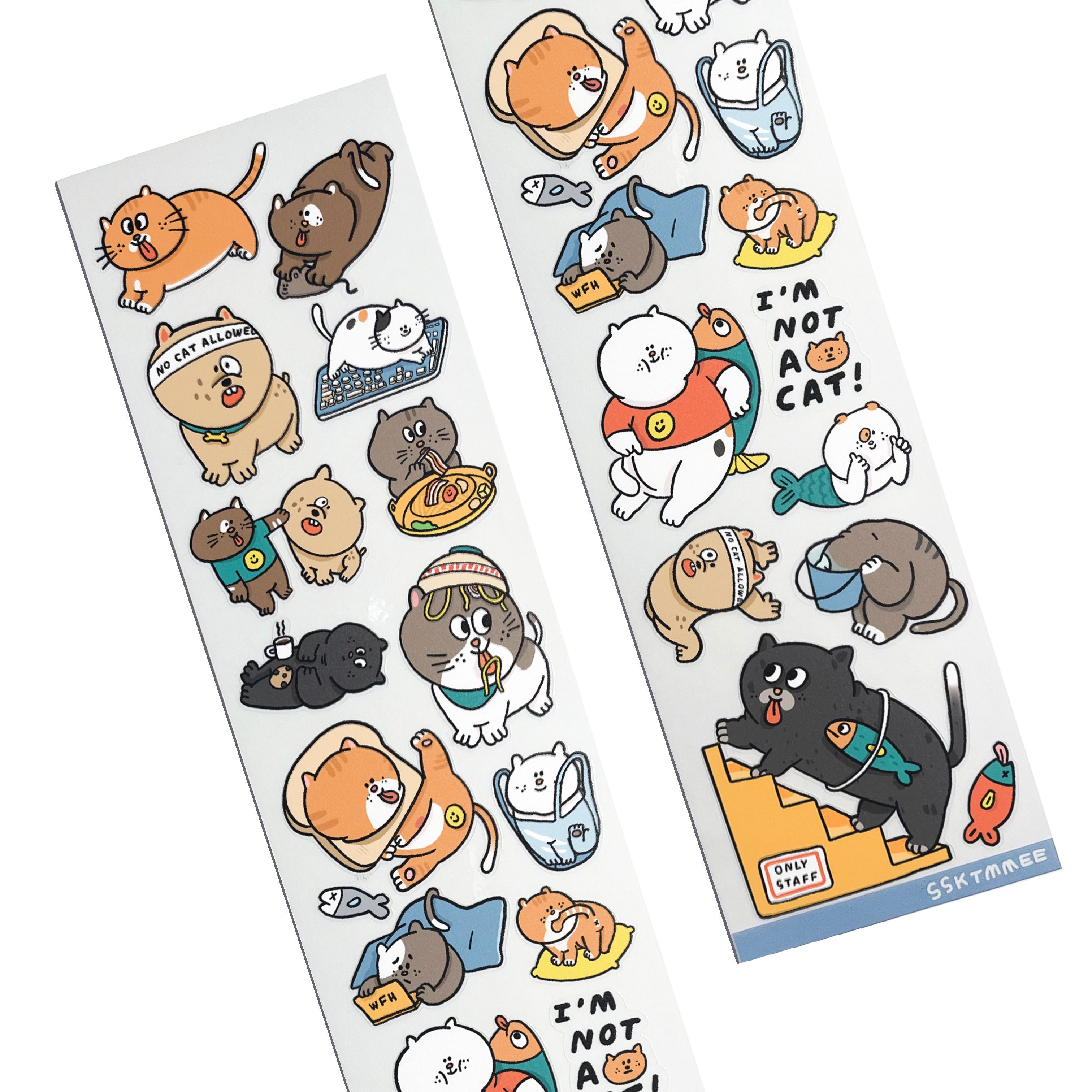 regular sticker - no cat allowed