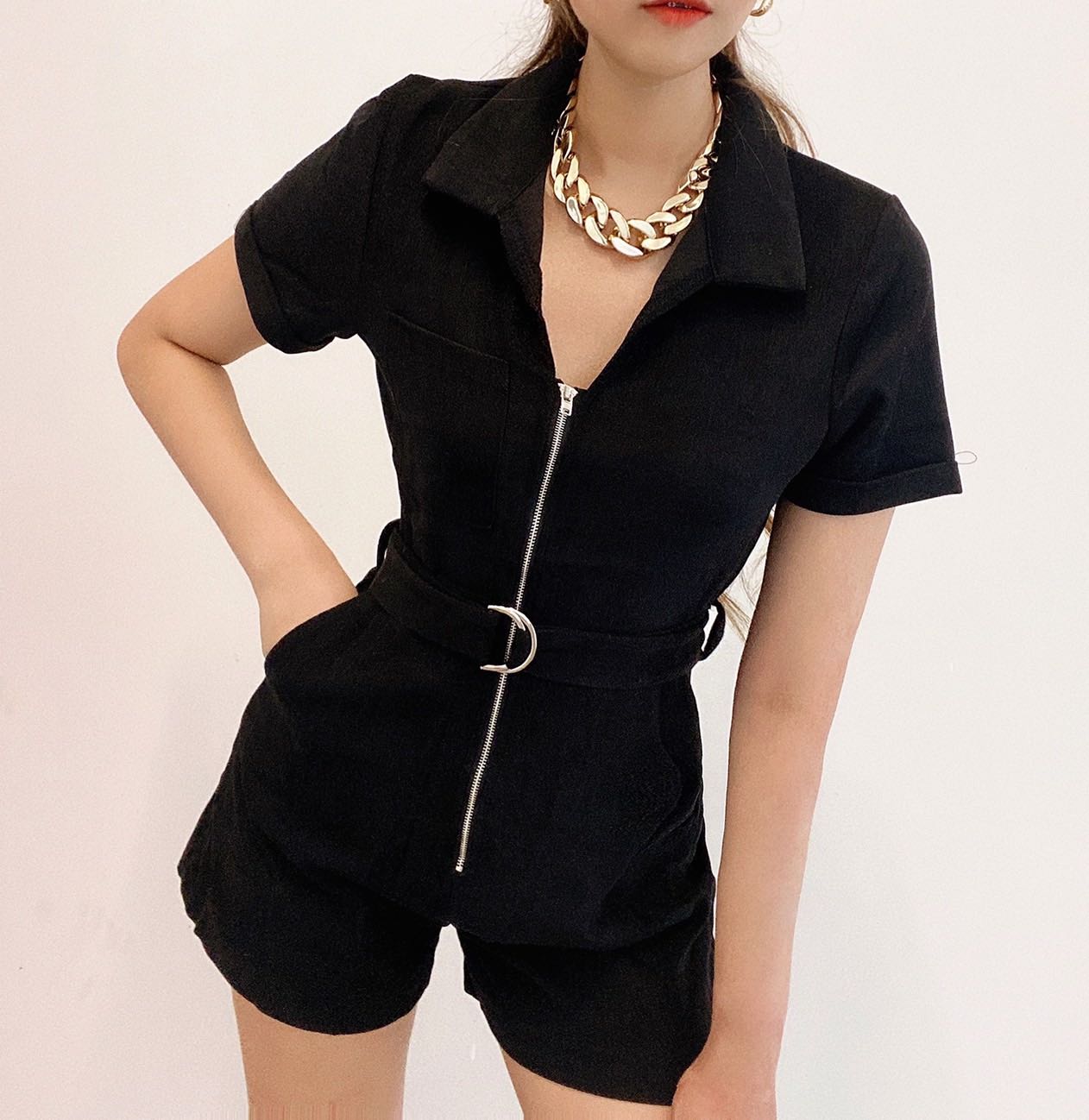 Emma Playsuit Black
