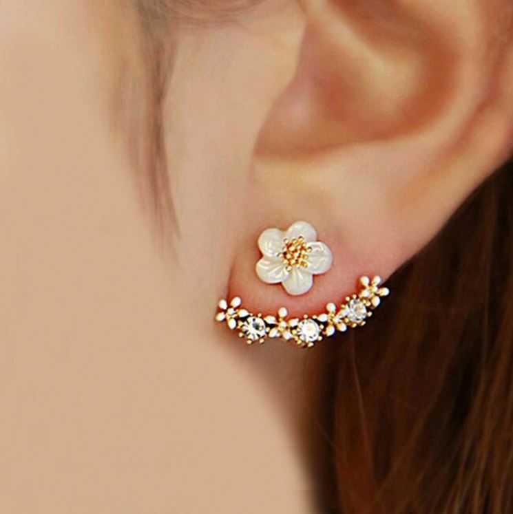ต่างหูดอกเดซี่ ต่างหูเดซี่ 🌼 ต่างหูเดซี่สีโรสโกลด์ ต่างหูสตั๊ด ต่างหูมินิมอล Daisy ต่างหูสีโรสโกลด์