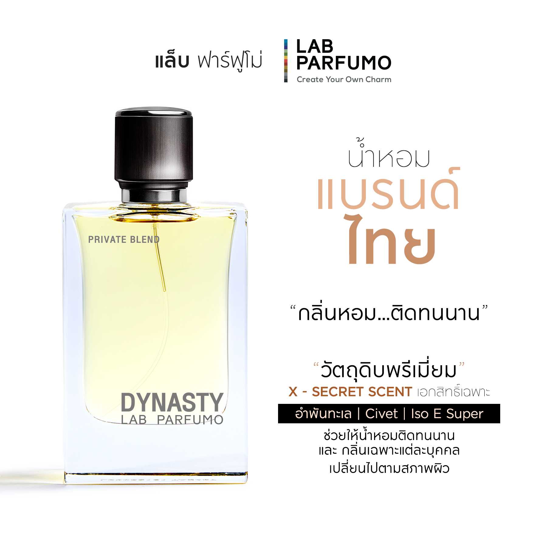น้ำหอม LAB PARFUMO, DYNASTY กลิ่น ซิตรัส คาเวียร์ หอมลงตัว (ขนาด 50 ml.)