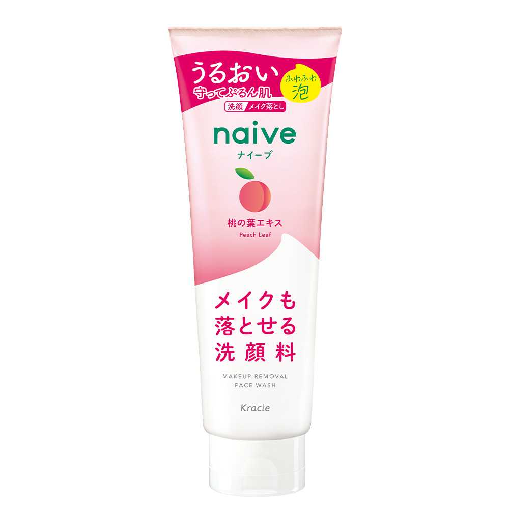 NAIVE MAKEUP REMOVAL FACE WASH FOAM (PEACH) 200 G/โฟมล้างเครื่องสำอางและทำความสะอาดผิวหน้า พีช
