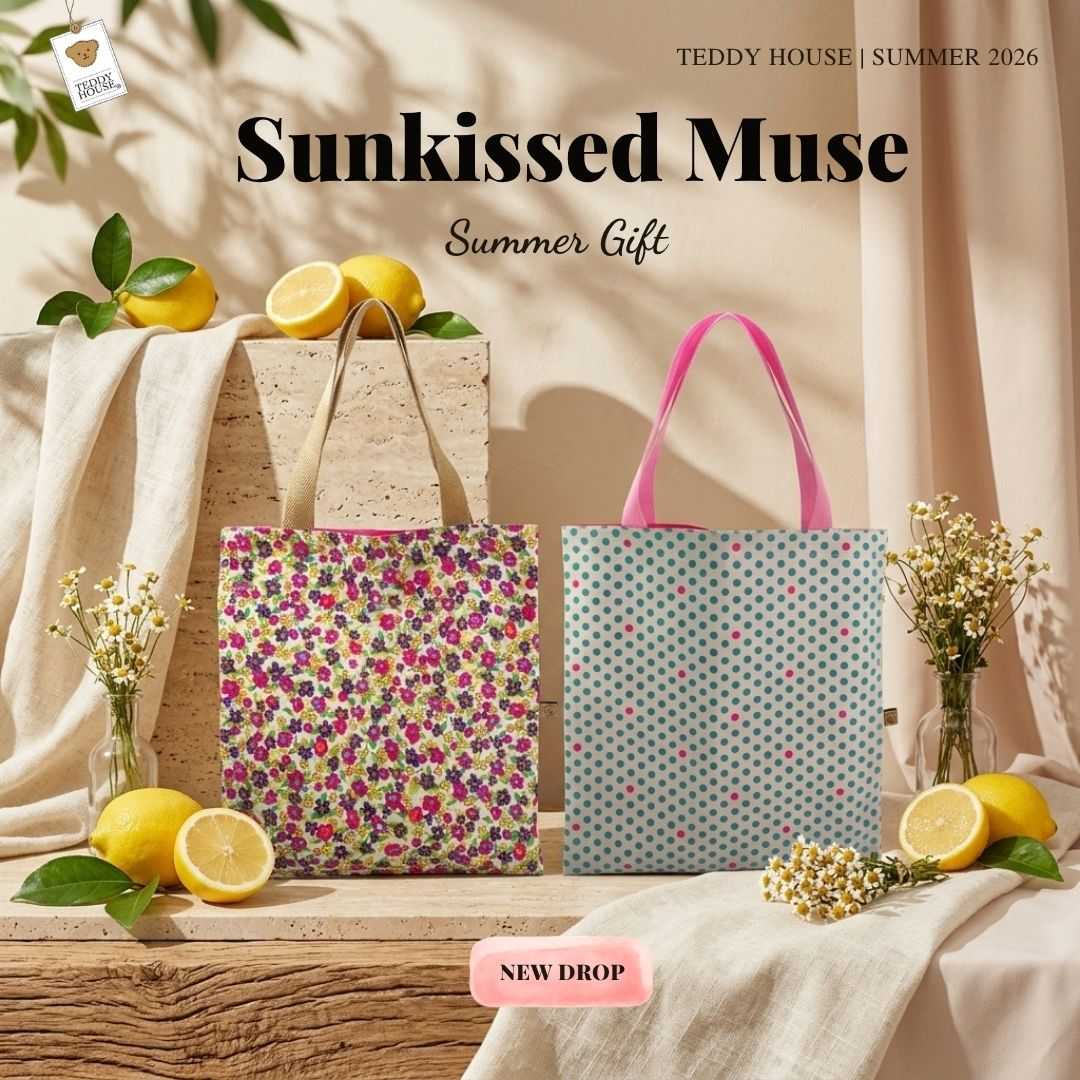 Teddy House : Tote Bag กระเป๋าถือ น้ำหนักเบา กันน้ำ กระเป๋าผู้หญิง อเนกประสงค์ จุของได้เยอะ