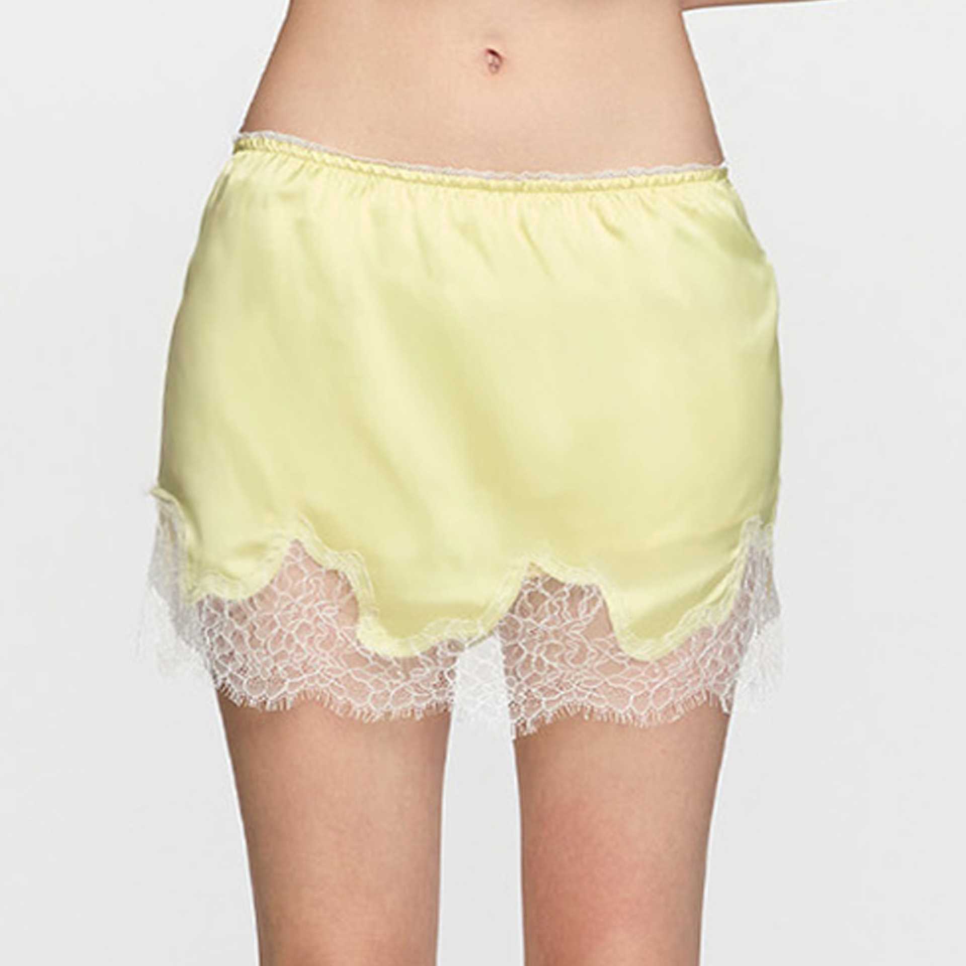 SATIN SKORT (YELLOW)