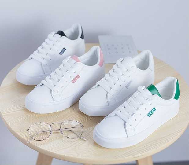 รองเท้าผ้าใบหนังนิ่ม BEIER - P34