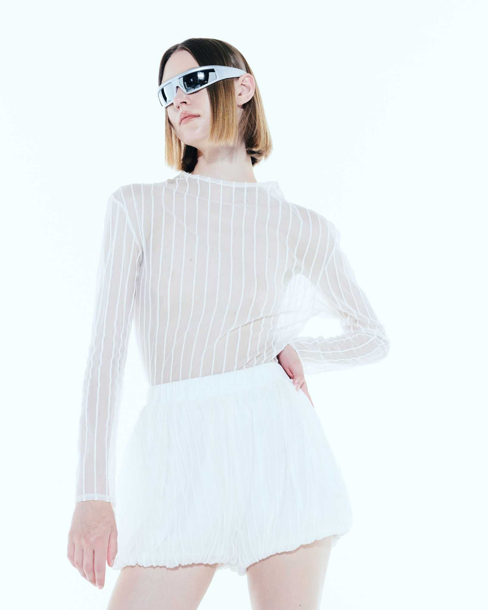The SRT X12 3D Striped Mesh Top