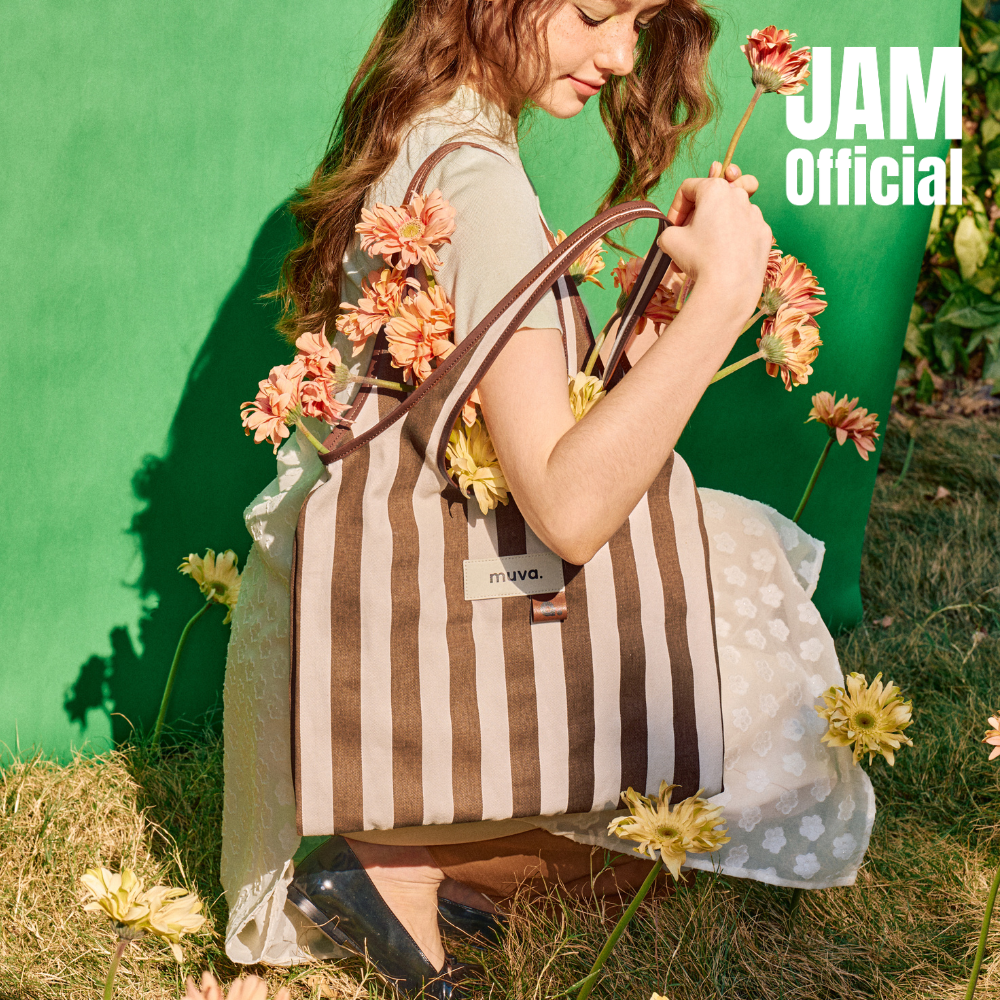JAM | MUVA - Stripy - กระเป๋าผ้า สะพายข้าง ทรง Tote