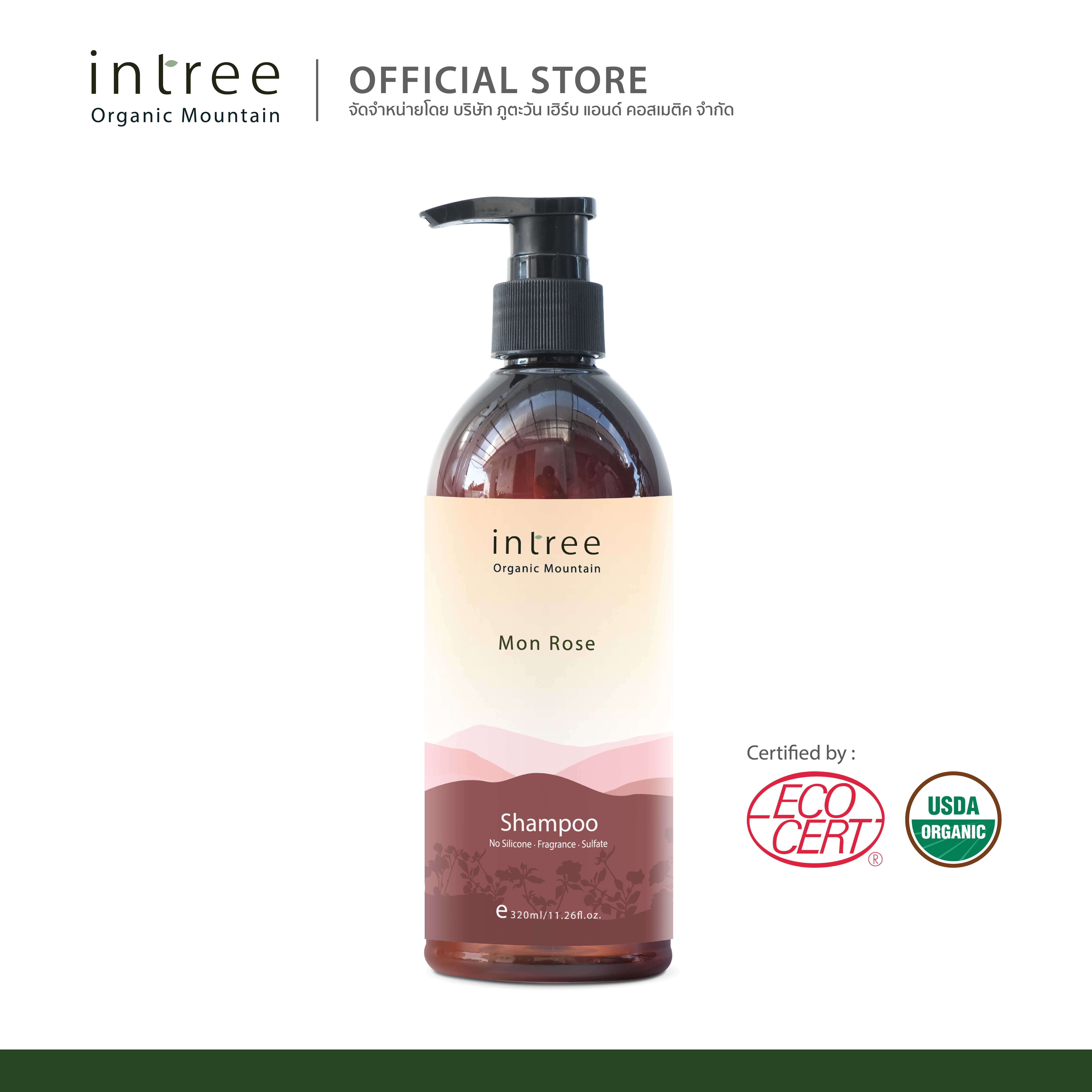 Shampoo Mon Rose Organic - แชมพู มอญ โรส ออแกนิค 320 ml