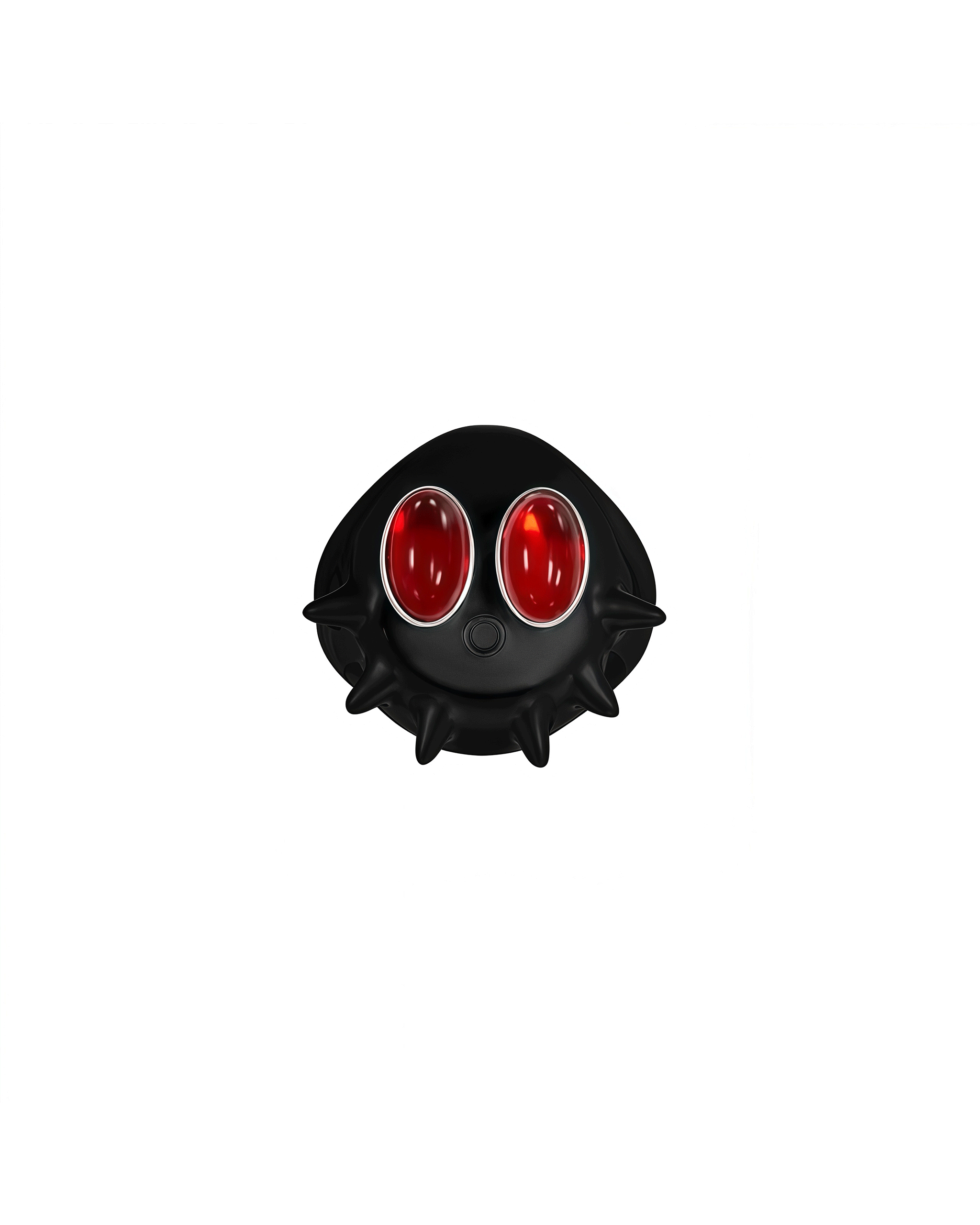 Black fomulo Vampire Pufferfish Ring