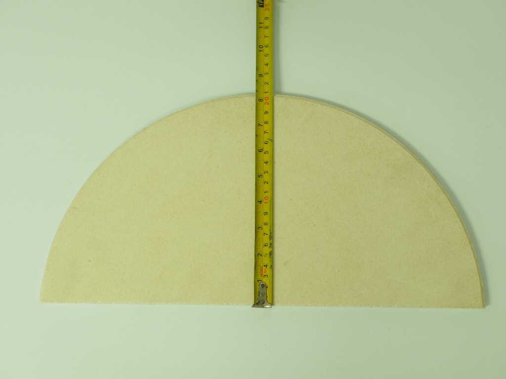 BATT COR.(HALF ROUND) 420X12 MM. แผ่นทนไฟคอร์เดียไรด์แบบครึ่งวงกลม