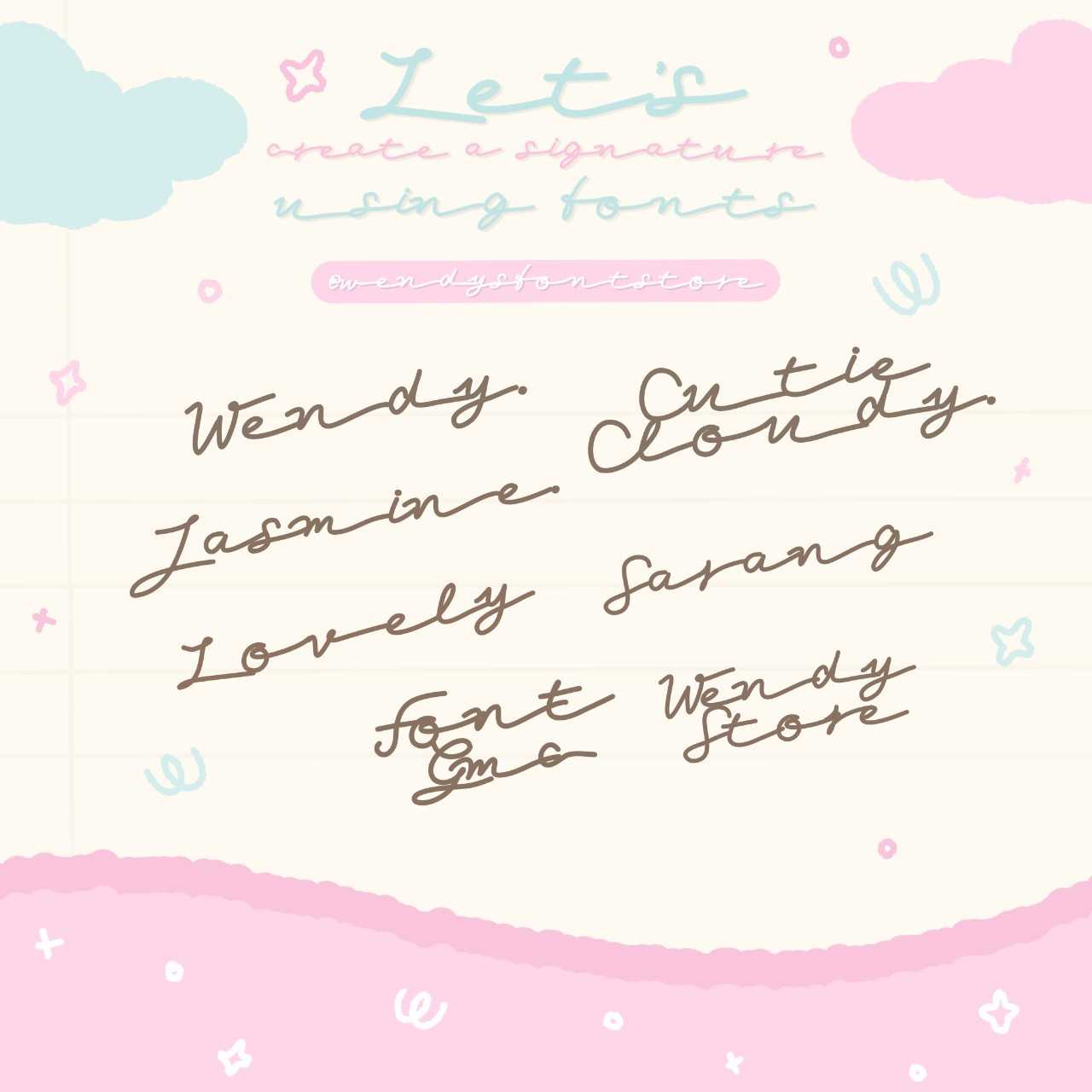 ฟอนต์ลายเซ็น V.1